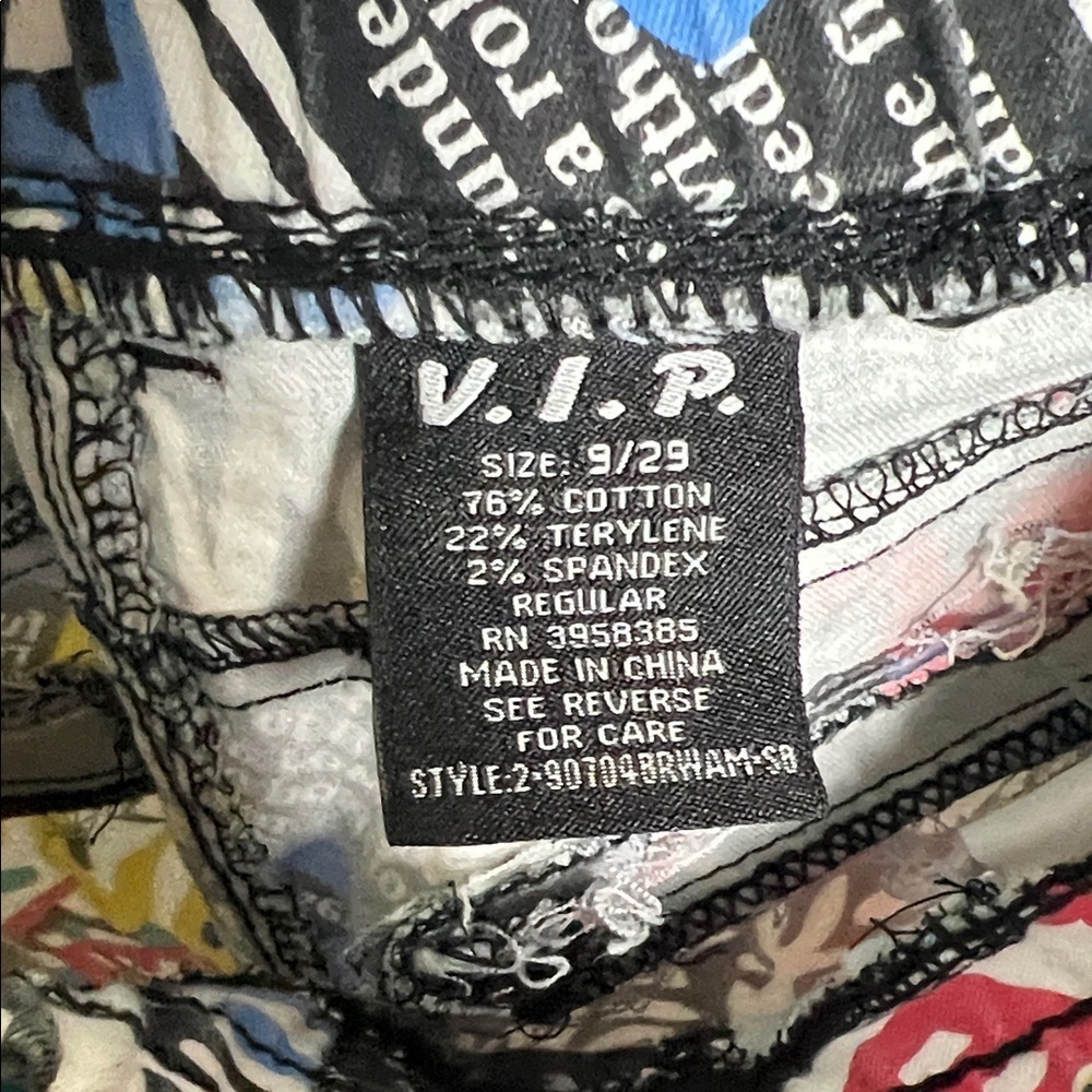 Wild Grafitti V.I.P. Jeans 90s Jogger Pants Size 9/29 - Picture 2 of 6